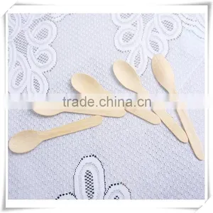 Disposable Cheap Small Wooden Ice Cream Spoon Mini Wooden Spoon thumbnail-3