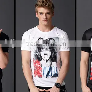 Factory OEM Fashion Style Tee O Neck Printing Men T-shirt thumbnail-1