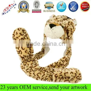 2013 Fashion Long Scarf Plush Adult Winter Fur Hat Animal Ears thumbnail-1