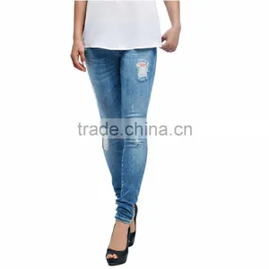 100% Warranty Cotton Girls Super Low Waist Abrasion Woman Sexy Jeans thumbnail-2