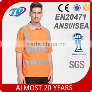 2016 High Visibility Safety Traffic Reflective T-shirt Motorcycle Reflective Safety Vest thumbnail-3