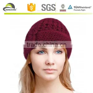 Hand Knit Fashion Girls Fancy Winter Hats And Cap thumbnail-3