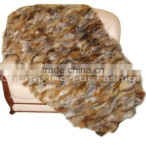 CX-D-89 Genuine Fox Fur Carpets and Rugs in Living Room Carpet Fur Rug thumbnail-1