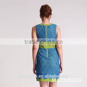 Top Violet Color Fashion Summer Ladies Simple Fashion Dress thumbnail-3