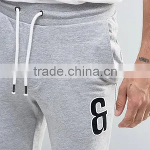 Unisex Fashion Jersery Fabric Sweat Joggers Casual Sport Pants With Leg Embroidery thumbnail-4