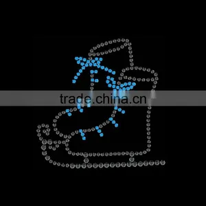 Beach Shoes t Shirt Design Hot Fix Rhinestone Transfer Motif thumbnail-2