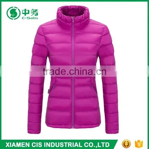 Morden Fashion Winter Lightweight Stand Collar Padded Jacket for Women thumbnail-1