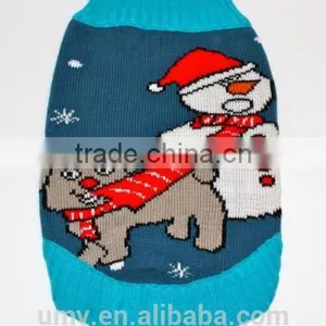 Fireplace Dog Sweater With 3D Stockings Knitting Christmas Dog Sweater XXXS To XXXL thumbnail-1
