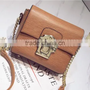 Zm50261b 2017 Latest Lady Single Shoulder Crossbody Bag Lock Catch Pure Color Bags Women thumbnail-4