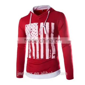 Mens Custom Cotton Blend Long Sleeve Print Jacket Sweatshirt Hoodies thumbnail-4