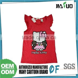 2015 Girl's Cartoon Beautiful Vest T-shirt thumbnail-1