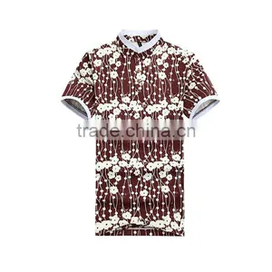 2015 Men's Polo Shirt With Floral Print thumbnail-1