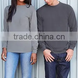 Next Level Apparel Unisex Inspired Dye L/S Pocket Crew Tee - 100% Combed Ring-spun Cotton Jersey and Comes With Your Logo thumbnail-1