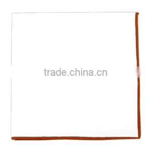 Contrasting Border Men's Cotton Pocket Squares thumbnail-1