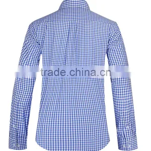 Small Checks Men's Long Sleeve Button-down Casual Shirt thumbnail-4