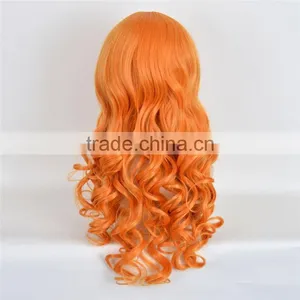 YIWU Perfect Lady Short Orange Cosplay Hair Wig thumbnail-5
