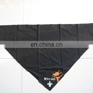 Wholesale Black Cotton Custom Design Triangle Bandana Cotton Printing Bandana Pet Bandana thumbnail-1