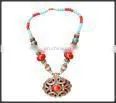 Multicolour Resin Beads and Brass Fashion Necklace thumbnail-1