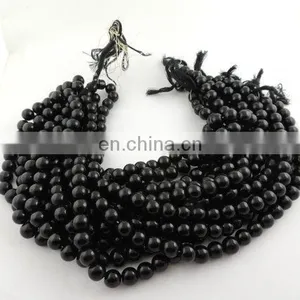 Black Chalcedony 12mm Round Beads/Wholesale Chalcedony Gemstone Round Beads/Semi Precious Gemstone Round Beads/Natural Gemstone thumbnail-1