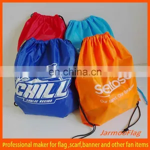 Customized Football Team Drawstring Jute Bag thumbnail-1