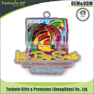 2017 Hot Sales Die Cast Gold/silver/bronze Sports Award Volleyball Medal thumbnail-3