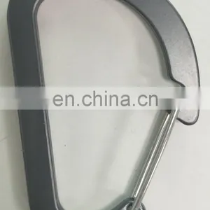 Hot Selling Matt Black Aluminum Carabiner, 80*50*4MM Keychain,snap Hook thumbnail-3