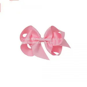 Cute Pink Grosgrain Bbon Bow Fancy Small Lingere Ribbon Garment Bow for Hair thumbnail-1