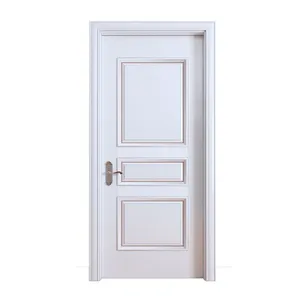 100% Eco Friendly Wooden Waterproof Bathroom Door thumbnail-2