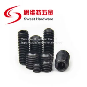 Carbon Steel Alloy Steel Gr12.9 Grub Screw High Tensive Black Set Screw DIN913 thumbnail-3
