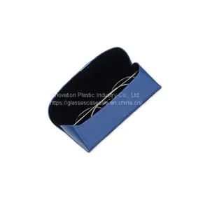 Simple Handcrafted Glasses Case; Vintage and Artistic Striated Eyewear Case thumbnail-1