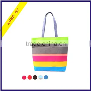 Fashion Summer Canvas Women Beach Bag in China thumbnail-1