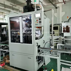 Automatic Cyindrical Single Color Plastic Bottle Cap Cosmetic Jar uv Screen Printing Machine Color Wheel thumbnail-2