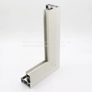 Wooden Grain Aluminum Profiles for Windows Aluminum Double Glazed Window thumbnail-4