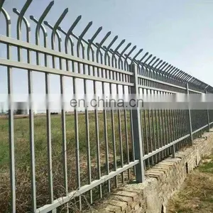 Home Garden Fence Cheap Hot Dip Galvanized Zinc Plated Steel Fence With Powder Coated thumbnail-3