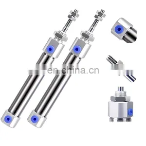 Pneumatic Cdj2B 10 Type Mini Pneumatic Air Cylinder Double Acting Single Rod 10mm 16mm Bore 10~150mm Stroke CDJ2B16 thumbnail-1