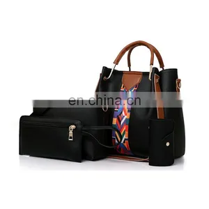 Hot Sale Cheap Price Lady Hand Bags Rts Pu Leather Purses And Handbags Bolsos De Mujer Sac A Main S 4 Pcs In 1 Women Handbag Set thumbnail-3