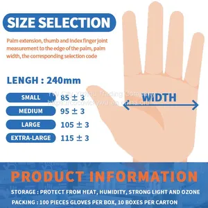 Manufacturers Cheap Nitrile Gloves Powder Free White Examination Gloves Disposable Hand Nitrile Gloves thumbnail-3