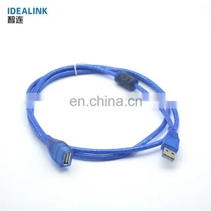 Wholesale China PVC Jacket 26awg Cable Usb , 1.5m Blue Usb Extension Cable thumbnail-2