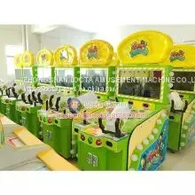 Guangdong Zhongshan Tai Le Play Children's Indoor Video Game Carnival Shooting Amusement Equipment Fruit Big Riot Green Theme Shot Ball Shot Watercolor TV Display thumbnail-5