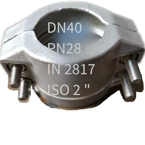 Safety Clamps Din2817 Stainless Steel 304 Safety Pipe Clamps Double Bolt Wide Clamps Hose Clamps High-pressure Hose Clamps thumbnail-3
