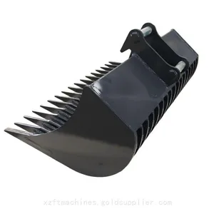 MS03 Heavy Duty Sieve Rake Bucket Skeleton Bucket for Excavator Soil Screening thumbnail-4