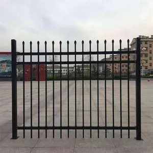 Galvanized Wrought Iron Garden Fence Panels for Outdoor Yard Security thumbnail-3