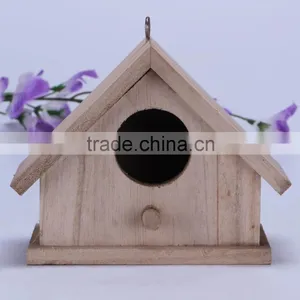 2016 Hot Sale Delicate Wooden Birdhouse for Kids , Wooden Bird Nest for Decoration thumbnail-1