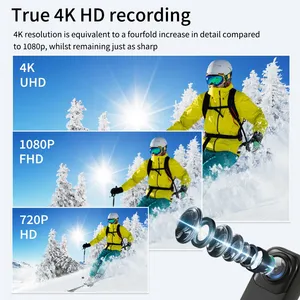 MZ01 Action Camera 4K Ultra HD EIS Stabilization IP68 Waterproof WiFi Touch Screen Sports Camera for Diving Cycling Vlog thumbnail-3