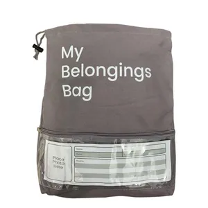 The Belongings Bag Storage Bag Pure Cotton Drawstring Bag for Kindergarten Storage of Children's Belongings thumbnail-1