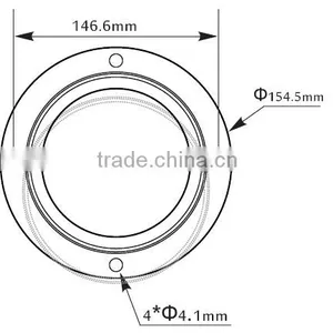 TDS-HB135 135mm High Power Led Glass Lens for 200W Bay Light thumbnail-3