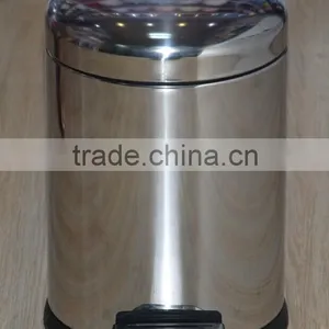 Stainless Steel Arched Cover Waste Bin thumbnail-1