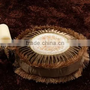 Noble Short Nap Fabric Sofa Cushion and Fringed Embroidered Decor Sofa Pillows thumbnail-5