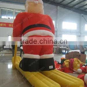 Oxford Cartoon Skiing Santa Claus Inflatable Mascot thumbnail-1
