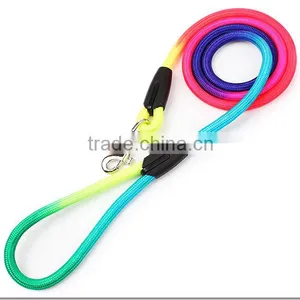 Wholesale Pet Supplies Dog Rope Chain Colorful Round Harness Leash thumbnail-2